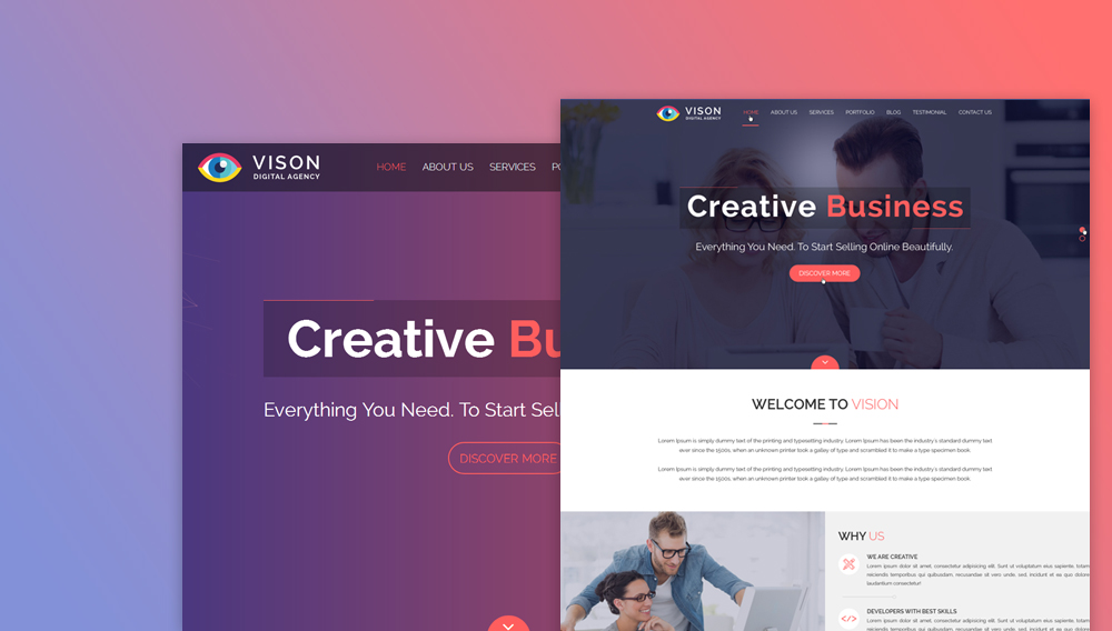 Vision Multipurpose One Page HTML Template